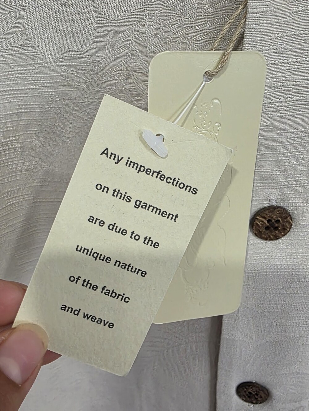 Men’s Short-Sleeve Button-Up Shirt - Cream - Picture 11 of 11